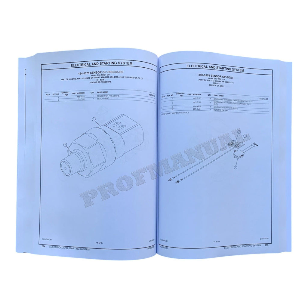 Caterpillar Cat 320F L Excavator Parts Catalog Manual ser W7N1-Up NHD1-Up