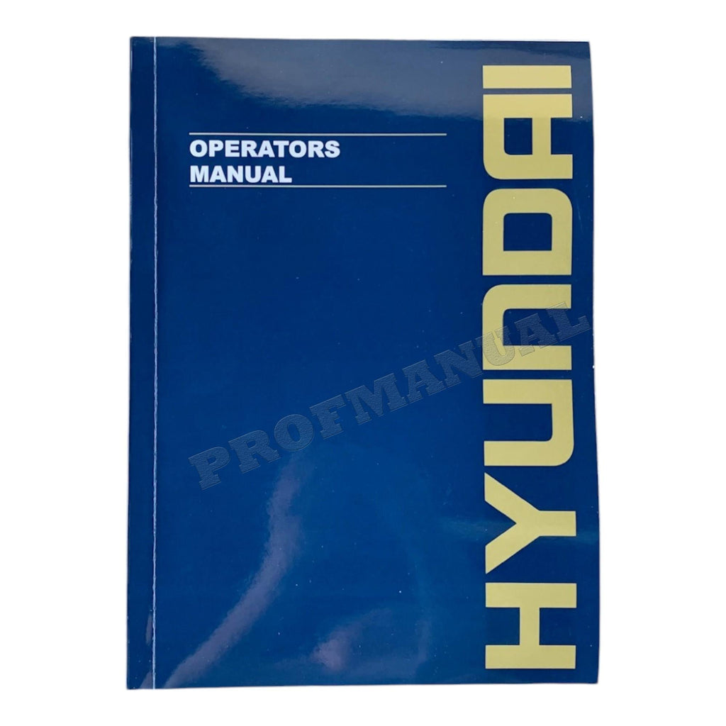 Manual de mantenimiento del operador de la excavadora sobre cadenas Hyundai R55-9
