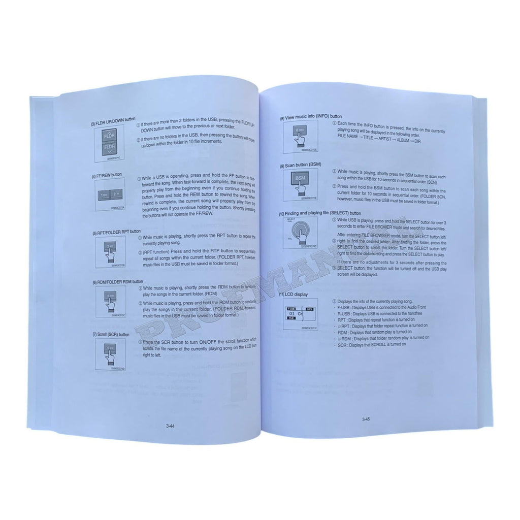 Manual de mantenimiento del operador de la excavadora sobre cadenas Hyundai R55-9