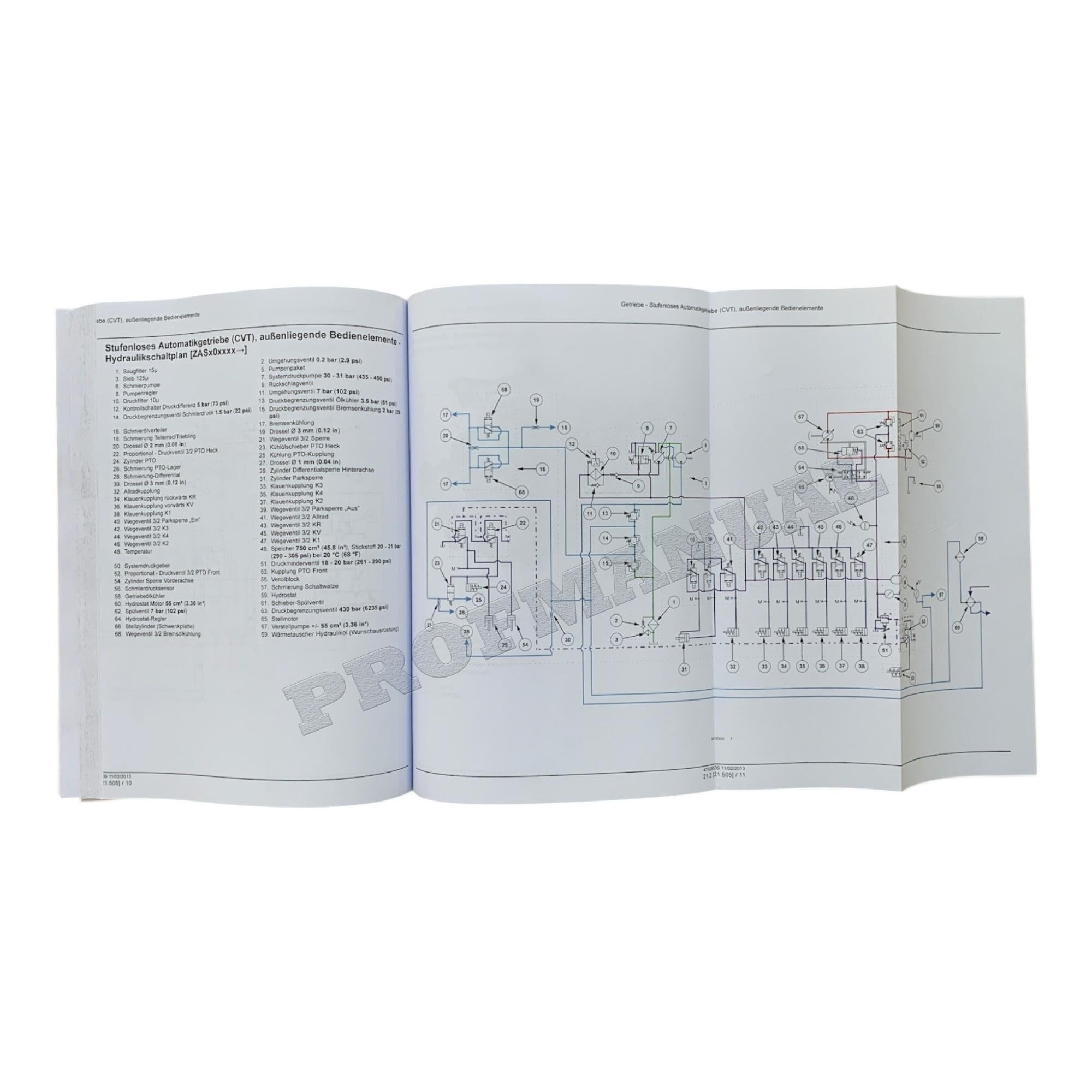 NEW HOLLAND T7510 T7520 T7530 T7540 T7550 TRAKTOR REPARATURHANDBUCH