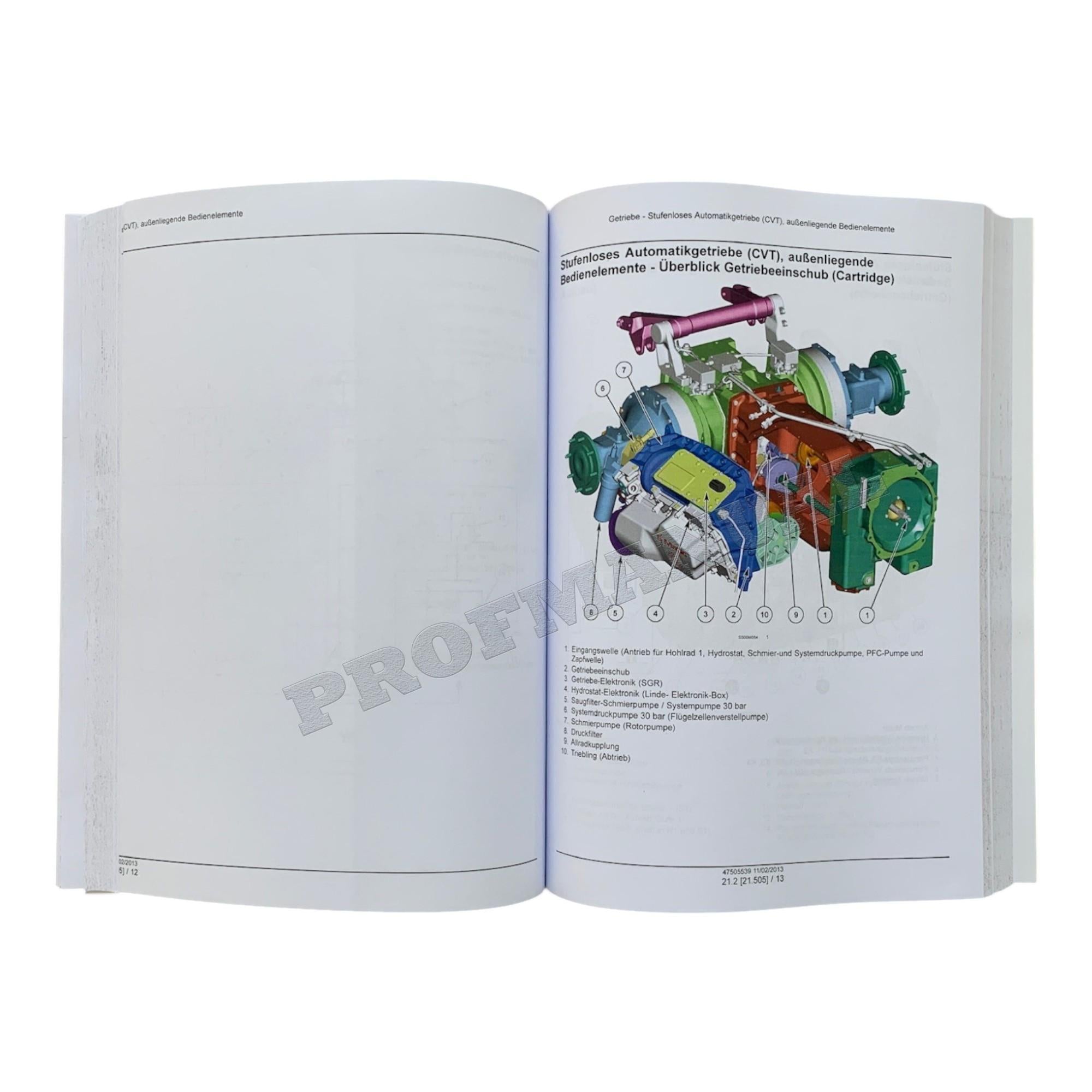 NEW HOLLAND T7510 T7520 T7530 T7540 T7550 TRAKTOR REPARATURHANDBUCH