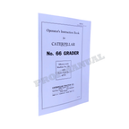 Manual de mantenimiento del operador de la motoniveladora Caterpillar 66