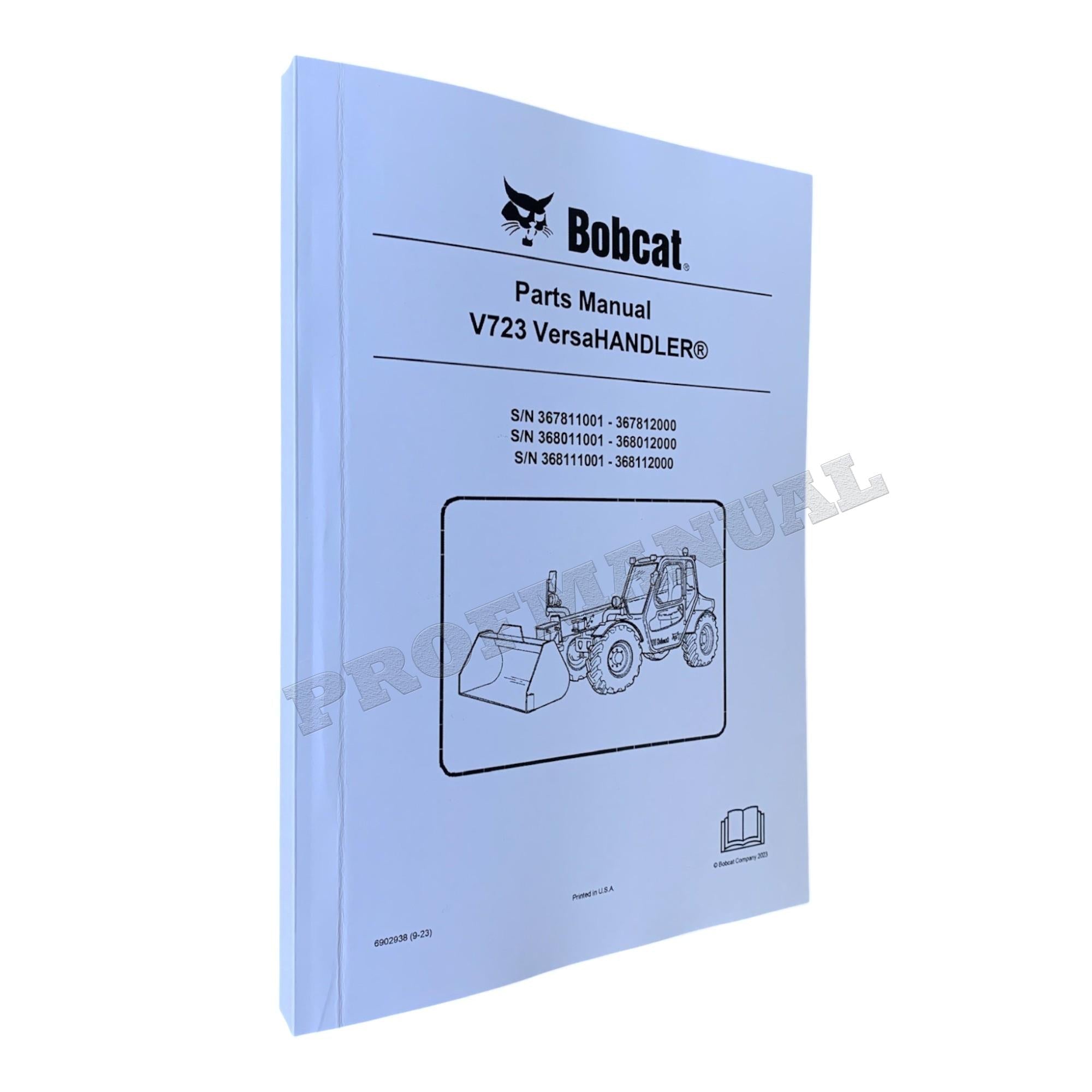 Bobcat V723 VersaHandler Parts Catalog Manual