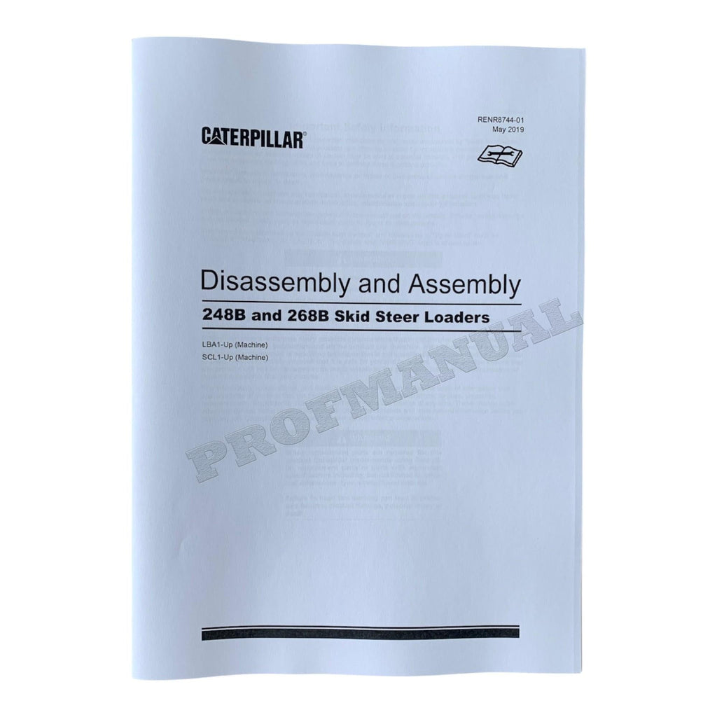 Manual de servicio completo del minicargador Caterpillar 248B 268B *Enviar número de serie