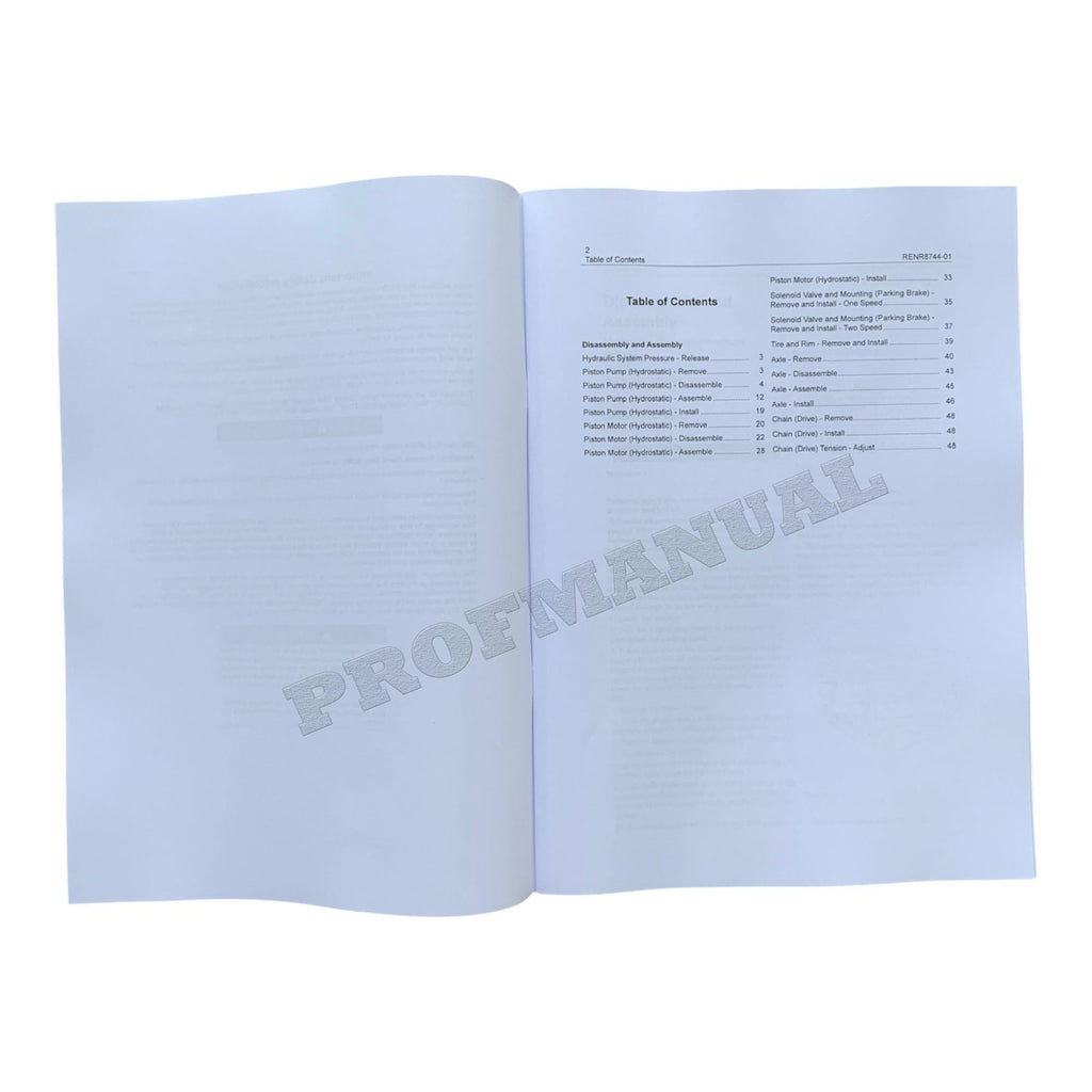 Caterpillar 248B 268B Skid Steer Loader Service Manual Disassem Assem RENR8744