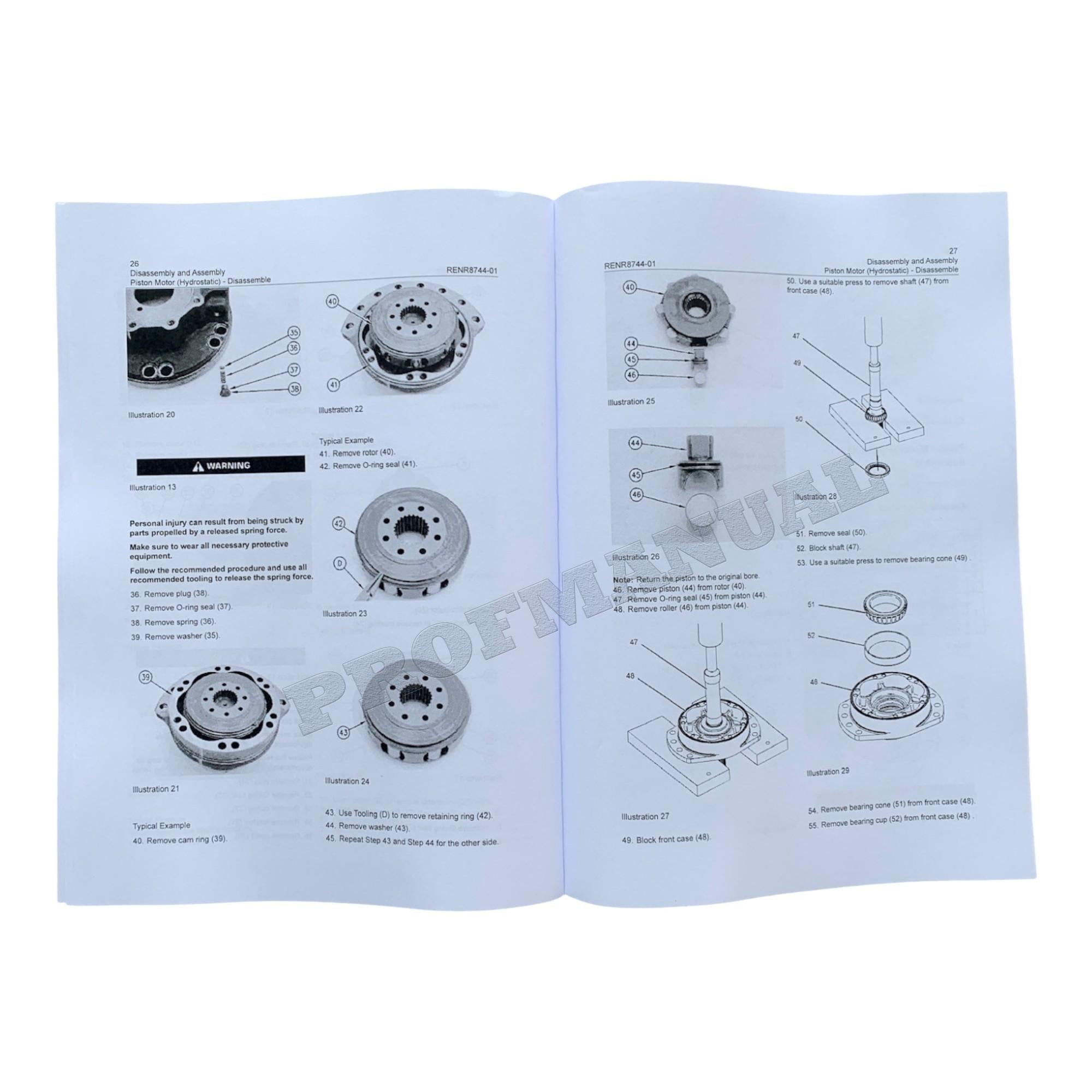 Caterpillar 248B 268B Skid Steer Loader Service Manual Disassem Assem RENR8744