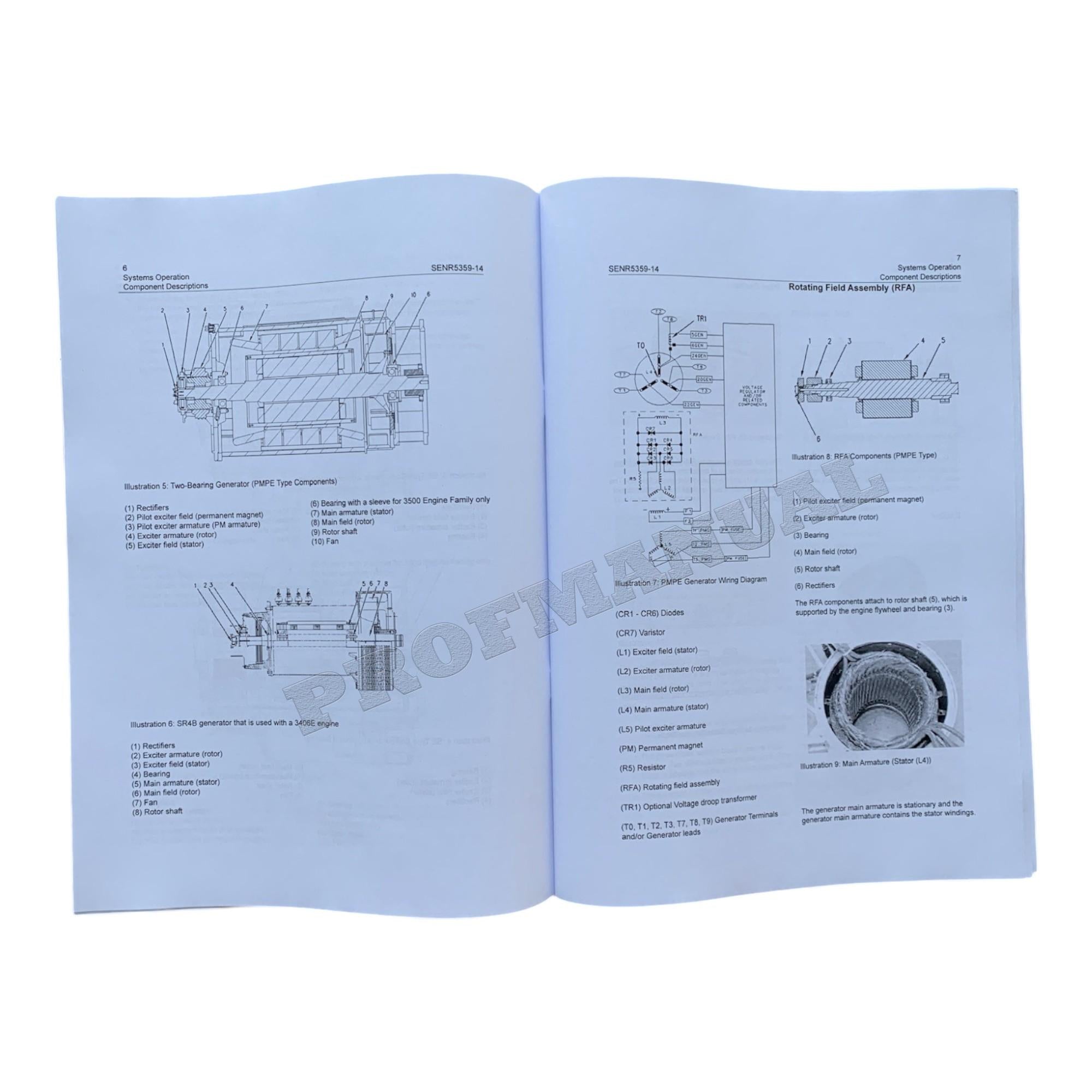 Caterpillar Cat SR4B Generators Disassembly Assembly Manual