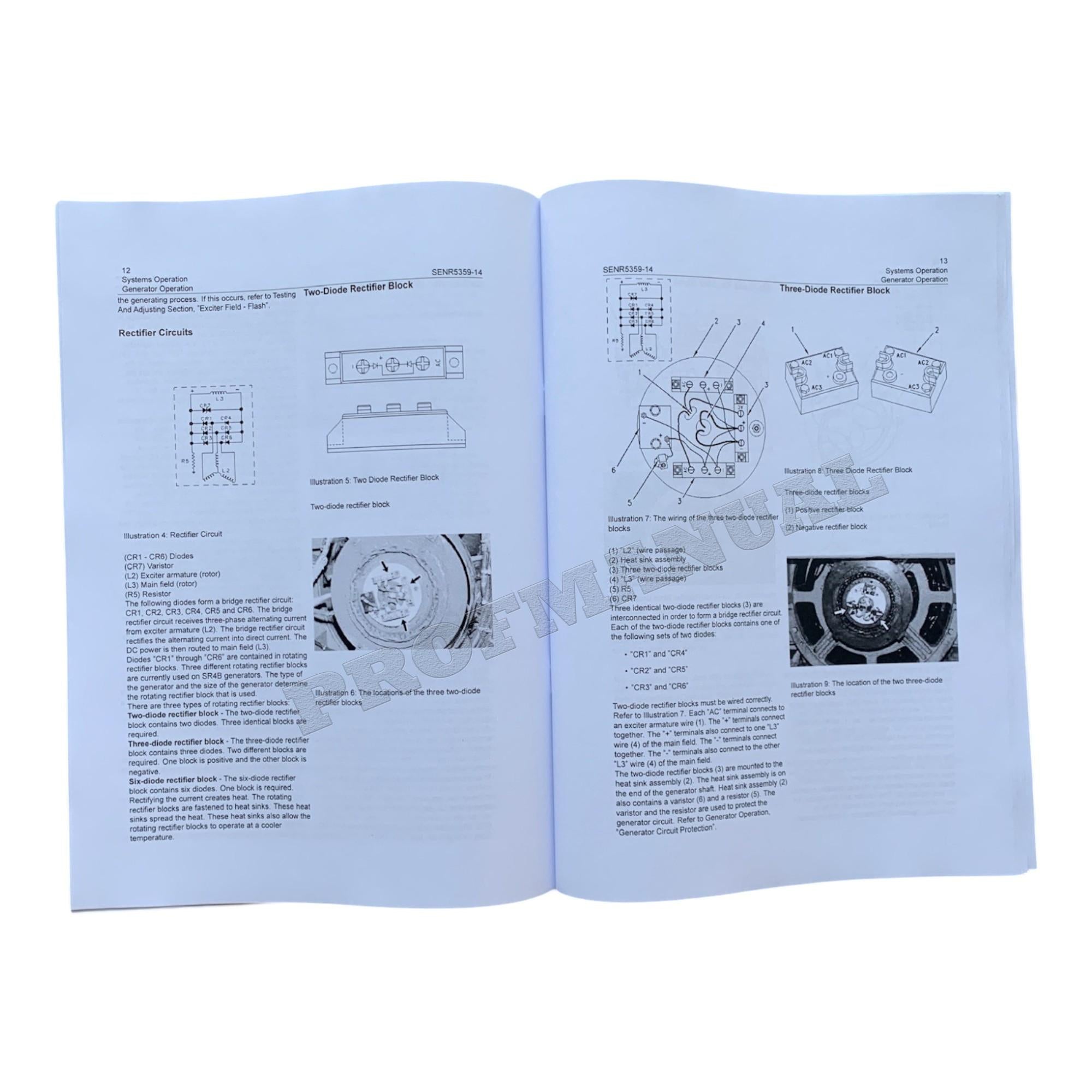 Caterpillar Cat SR4B Generators Disassembly Assembly Manual