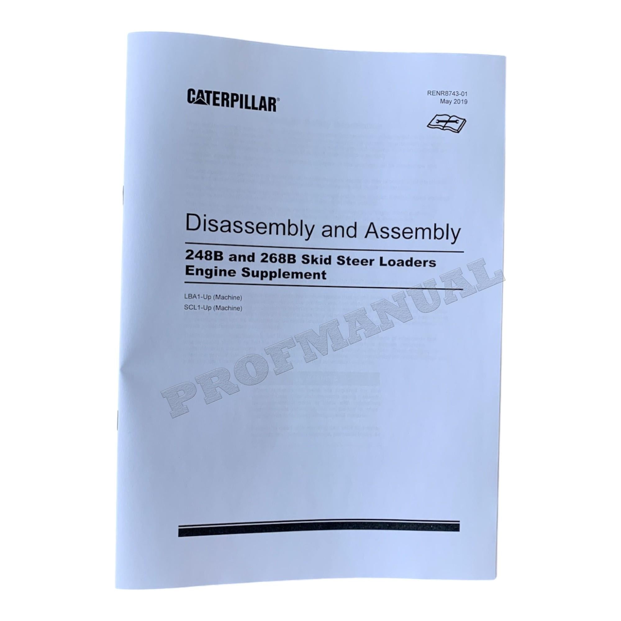 Caterpillar 3044C Engine 248B 268B Loader Service Manual S.N. SCL1-UP