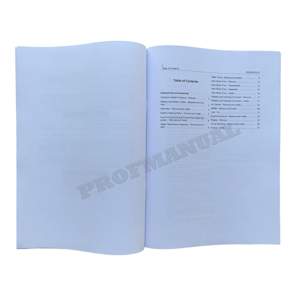 Caterpillar 248B 268B Loader Engine Suppl Service Manual Disassem Assem