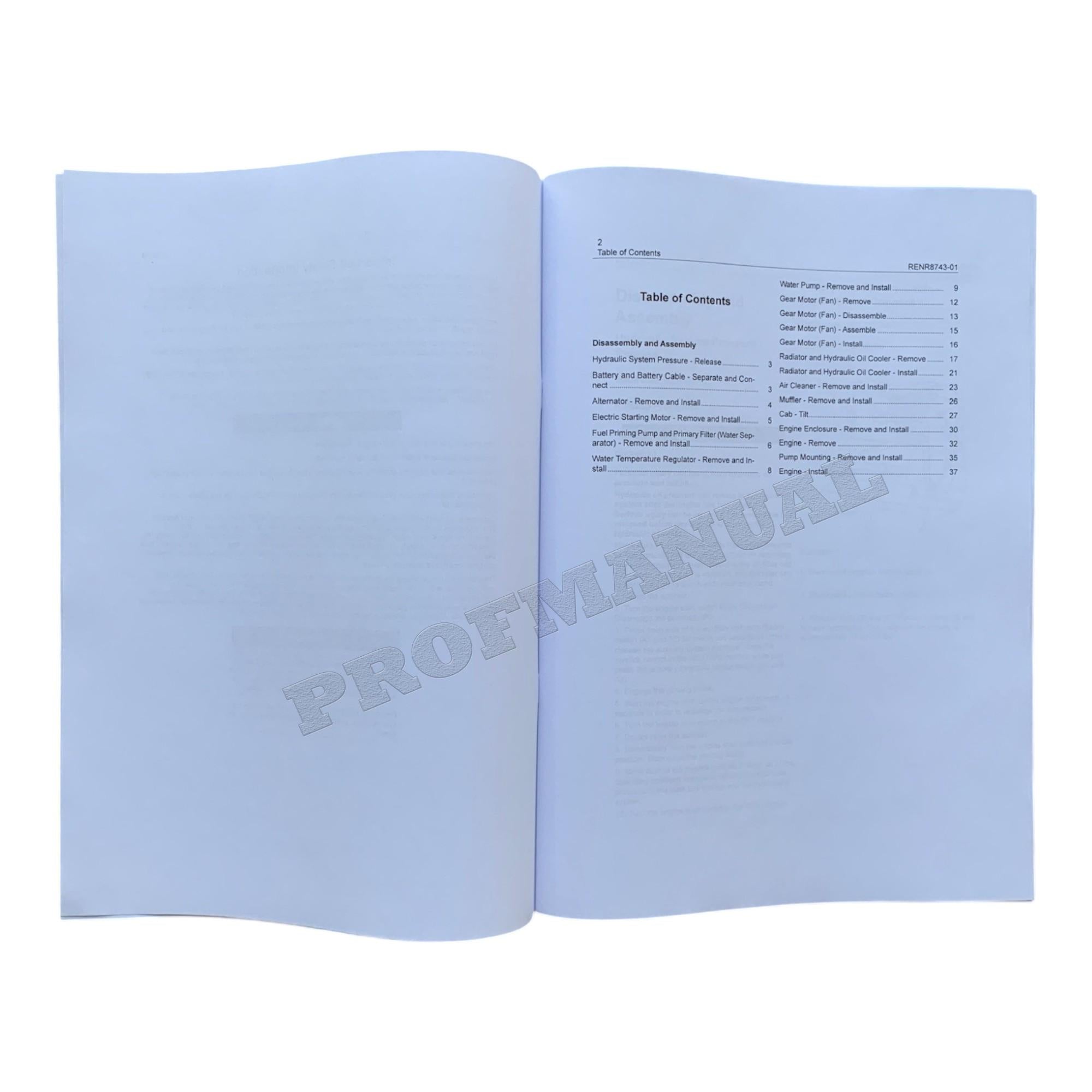 Caterpillar 3044C Engine 248B 268B Loader Service Manual S.N. SCL1-UP
