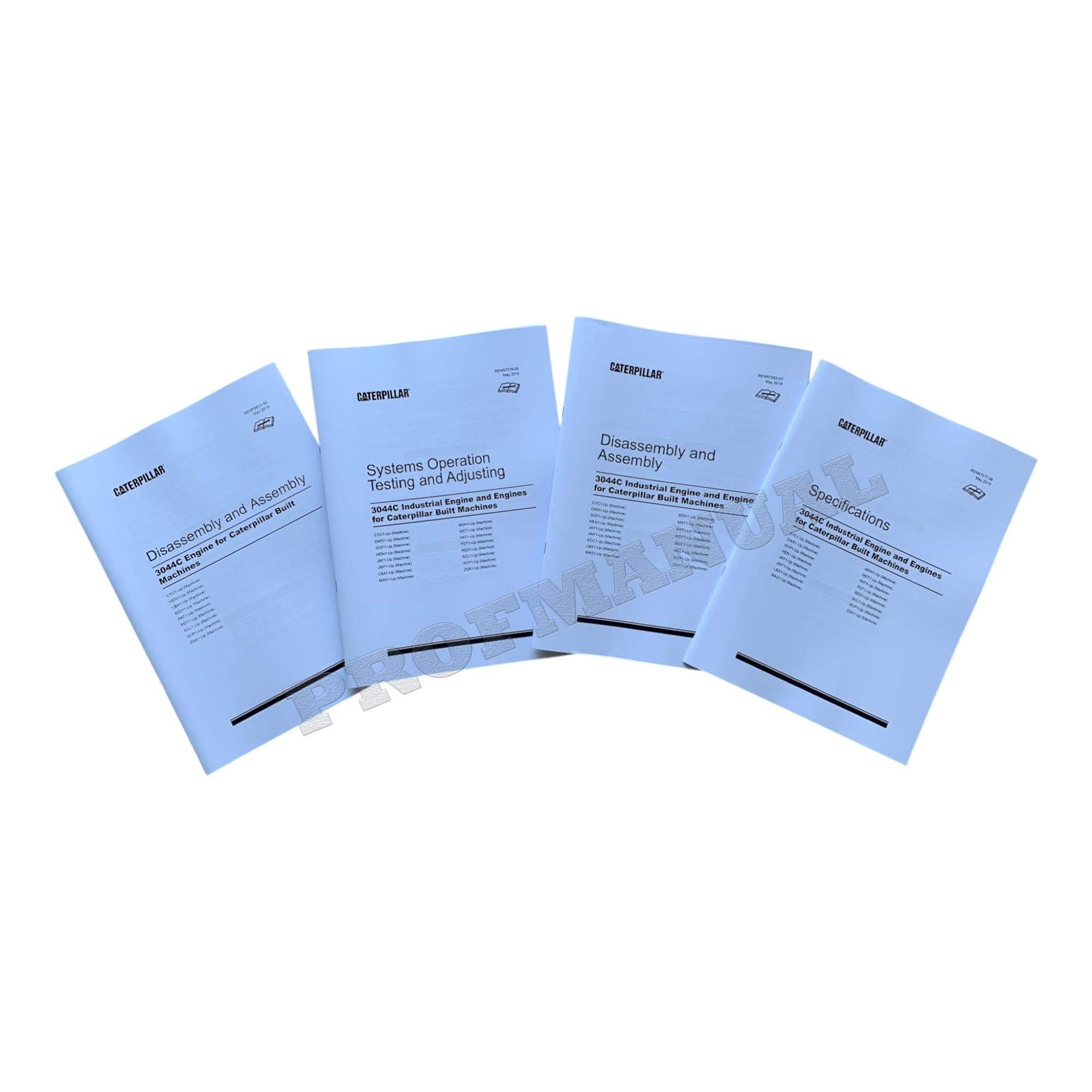 Caterpillar 3044C Engine 248B 268B Loader Service Manual S.N. SCL1-UP