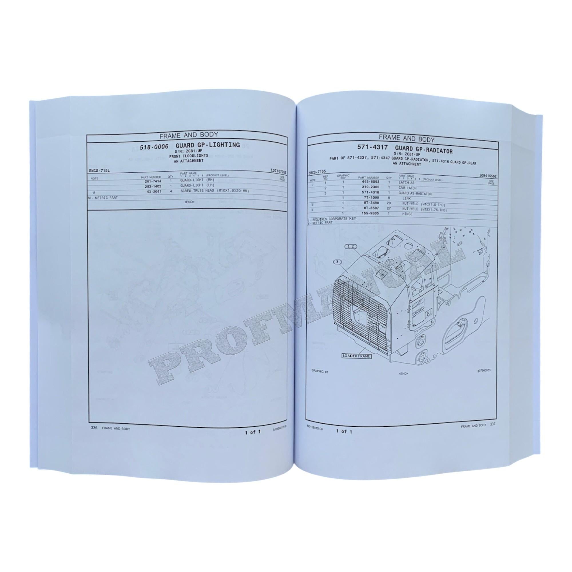 Caterpillar Cat 963 Track Type Loader Parts Catalog Manual SN ZCB1-Up E7A1-Up