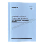 Caterpillar 3412 Industrial Marine Engine Service Manual SN 38S1-UP *Send serial number