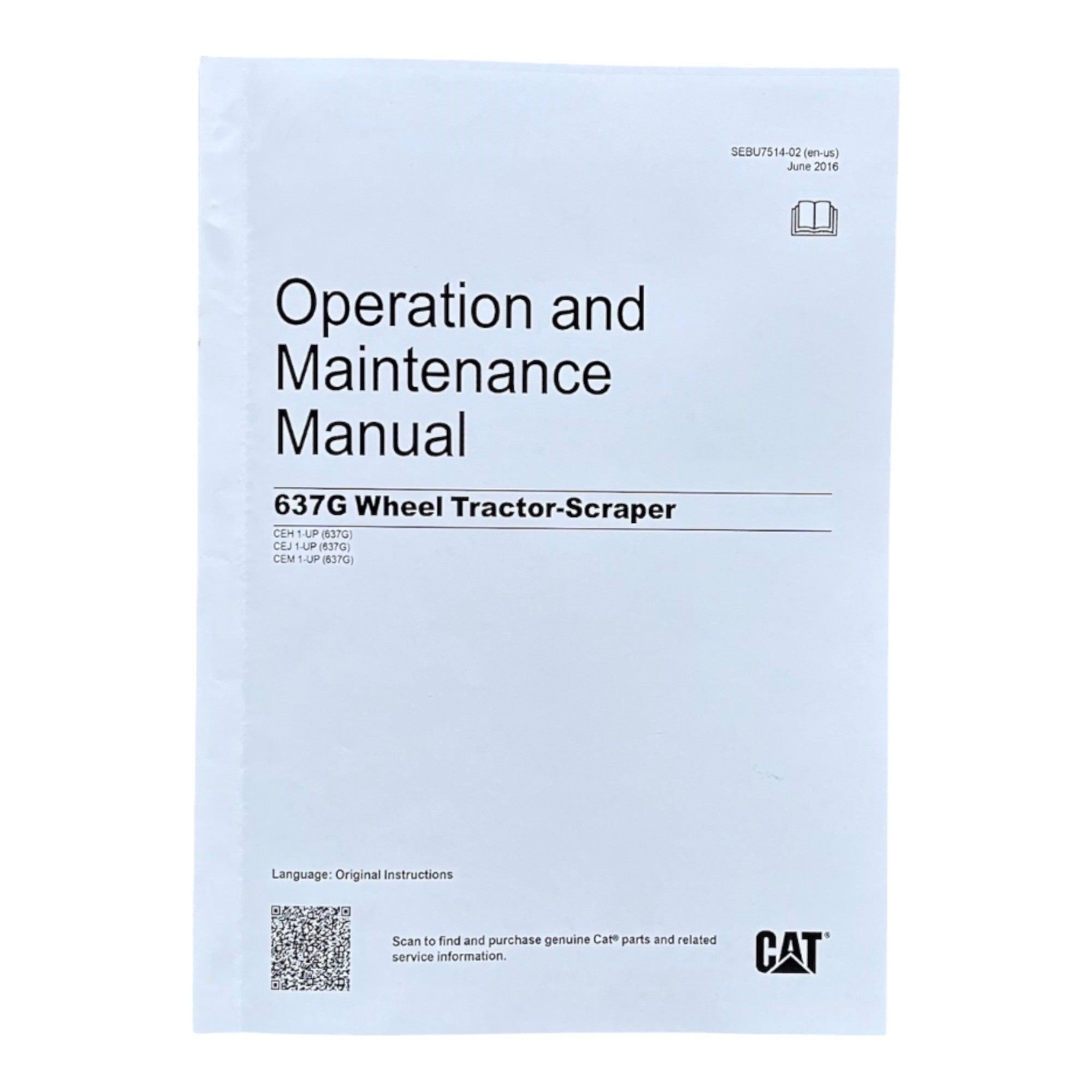 Manual del operador de mototraílla Caterpillar 637G CEH1-UP CEM1-UP CEJ1-UP