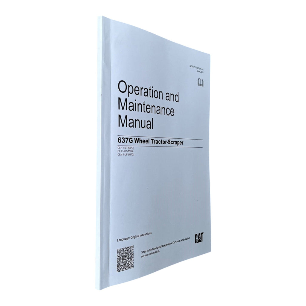 Manual del operador de mototraílla Caterpillar 637G CEH1-UP CEM1-UP CEJ1-UP