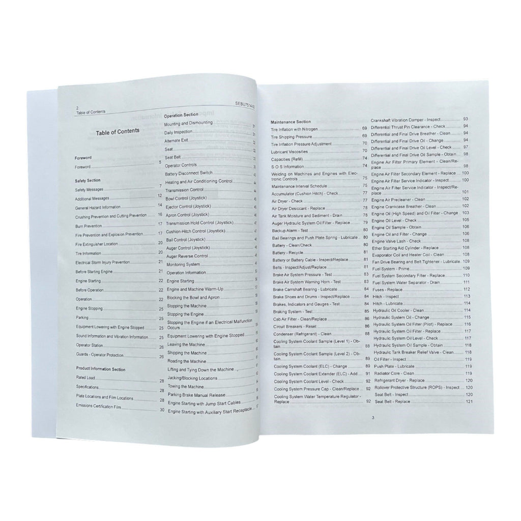 Manual del operador de mototraílla Caterpillar 637G CEH1-UP CEM1-UP CEJ1-UP