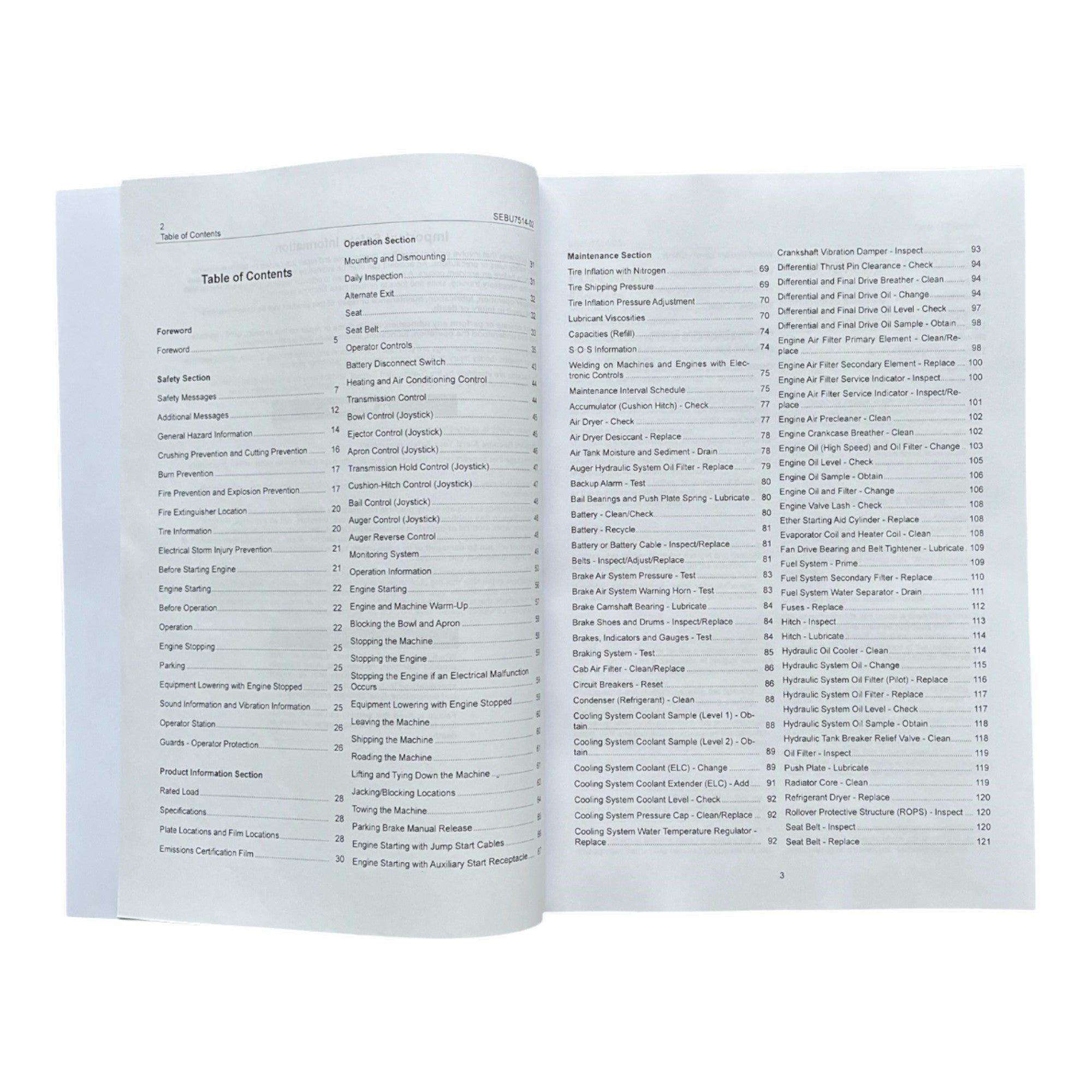 Manual del operador de mototraílla Caterpillar 637G CEH1-UP CEM1-UP CEJ1-UP