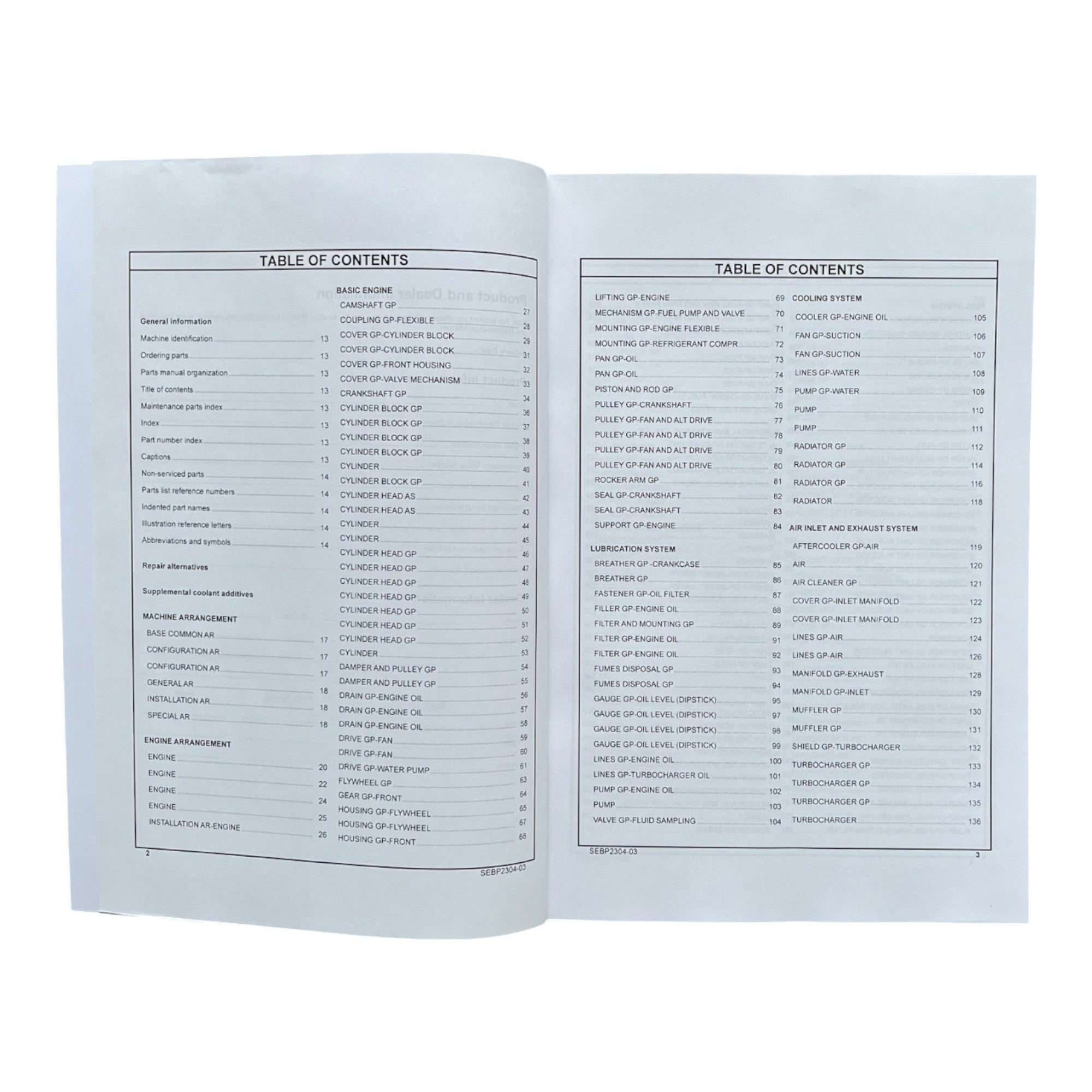 Manual del catálogo de piezas del tractor agrícola Caterpillar Challenger 35 45 SEBP2304