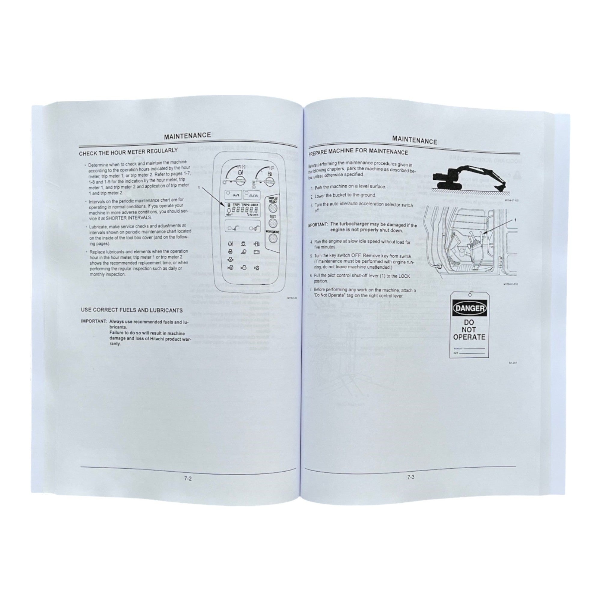 HITACHI ZAXIS ZX 130K EXCAVATOR OPERATORS MANUAL