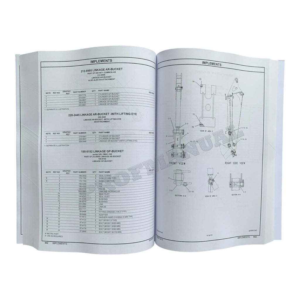 Caterpillar Cat 303Cr Mini Hydraulic Excavator Parts Catalog Manual