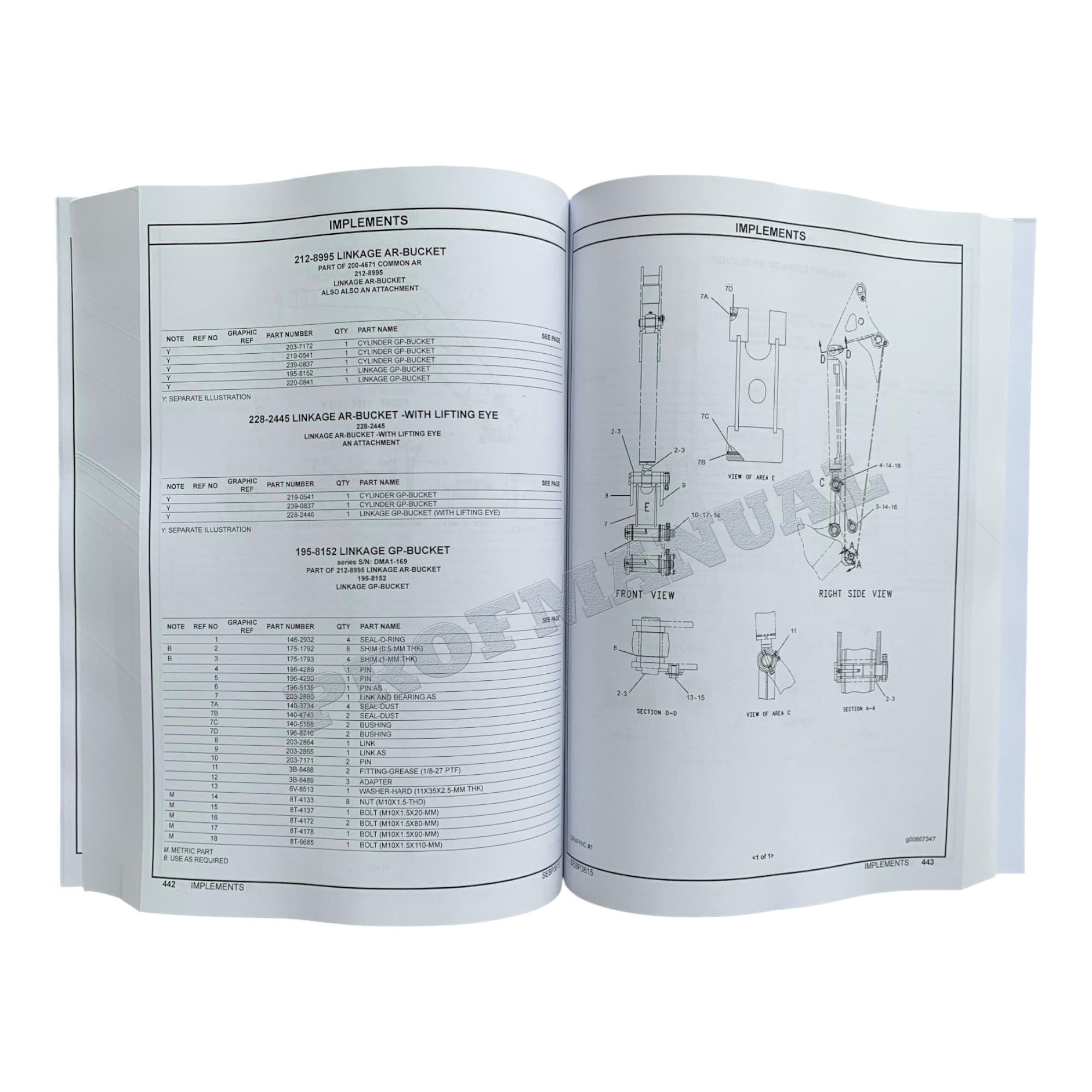Caterpillar Cat 303Cr Mini Hydraulic Excavator Parts Catalog Manual