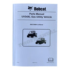 Manual del catálogo de piezas del vehículo utilitario Bobcat UV34XL B53720001-
