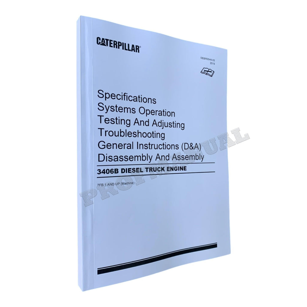Caterpillar 3406B Truck Engine Full Service Manual *Send serial number