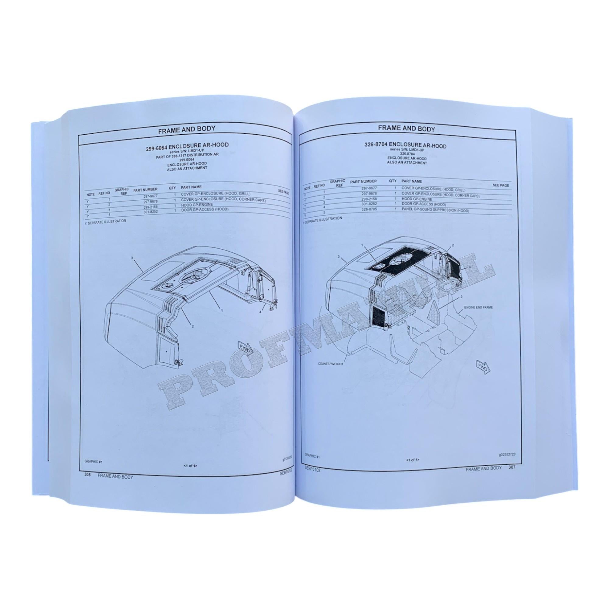 Caterpillar Cat 908H Wheel Loader Parts Catalog Manual SEBP5102