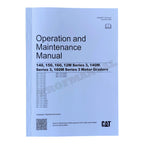 Manual del operador de la motoniveladora Caterpillar 140, 150, 160, 12M, 140M y 160M Serie 3