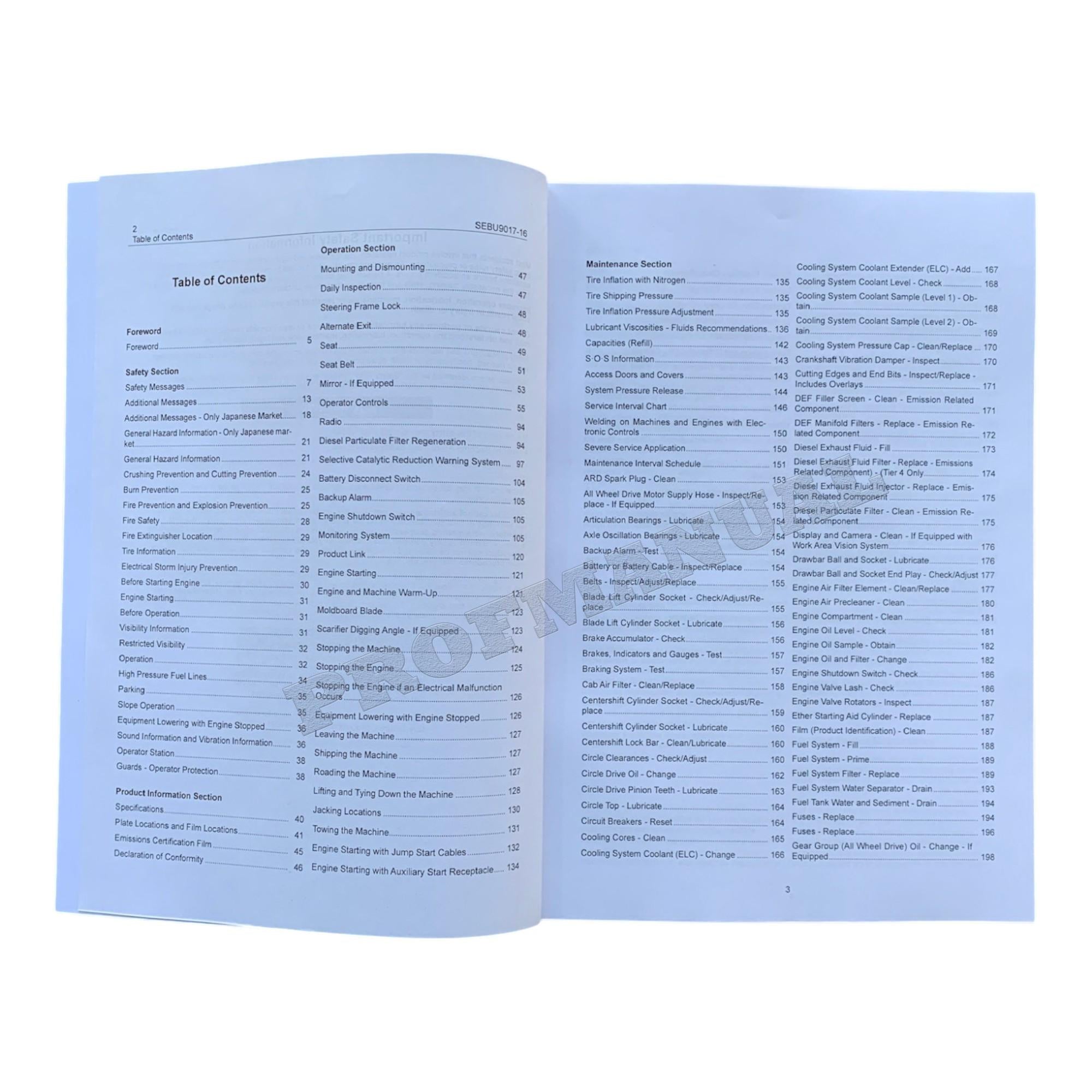 Manual del operador de la motoniveladora Caterpillar 140, 150, 160, 12M, 140M y 160M Serie 3