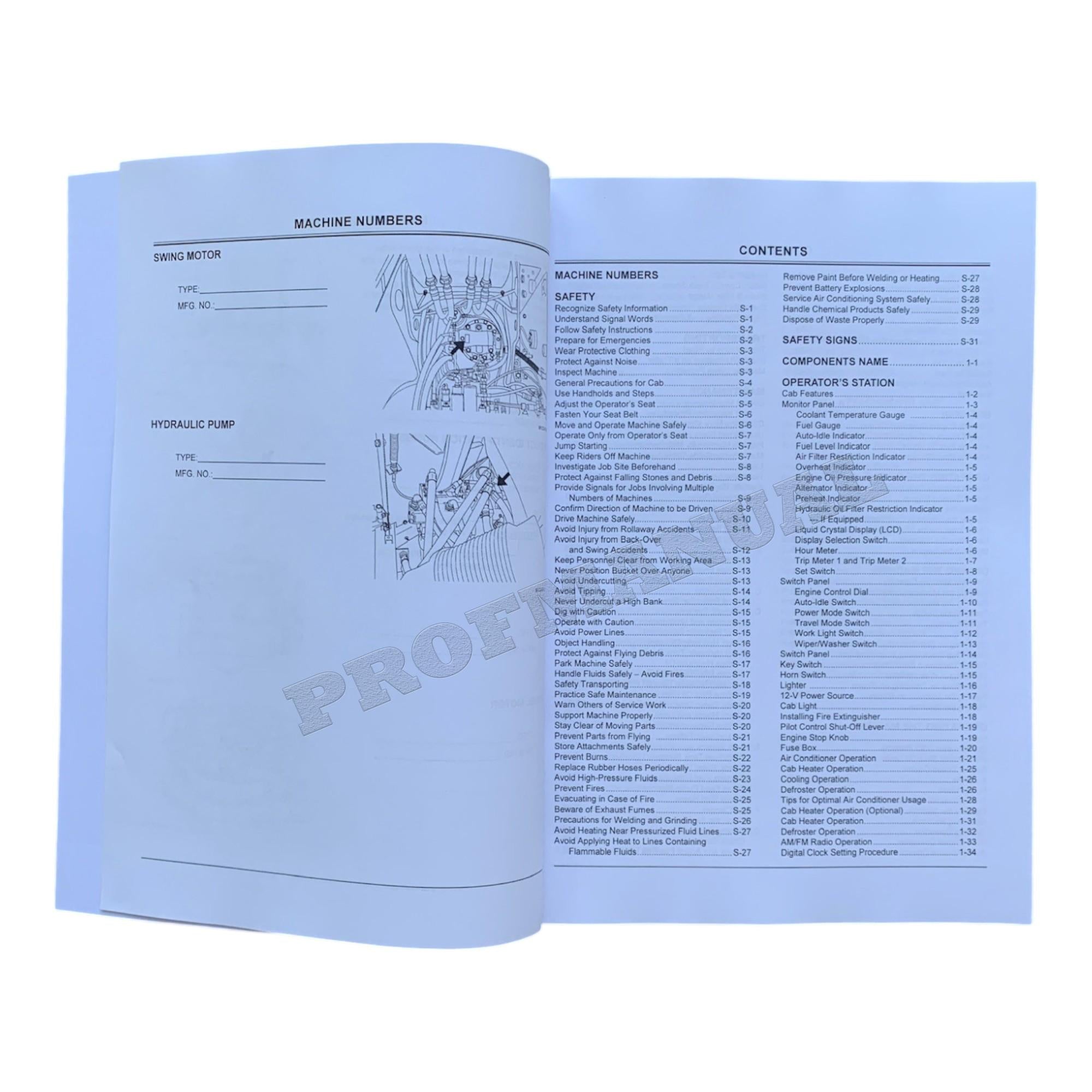 HITACHI ZAXIS ZX 80 80LC EXCAVATOR OPERATORS MANUAL