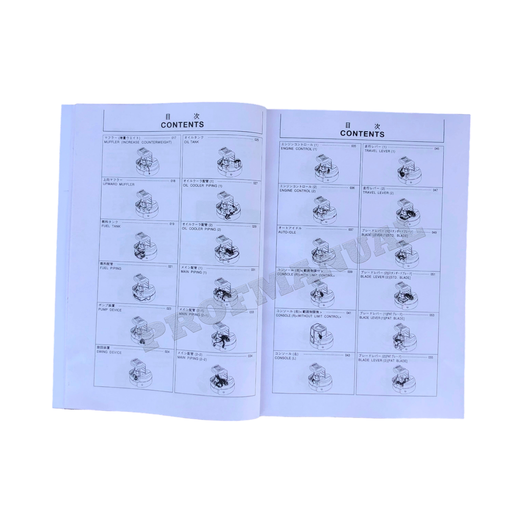 Hitachi ZAXIS 55UR ZAXIS55UR excavator parts catalog manual