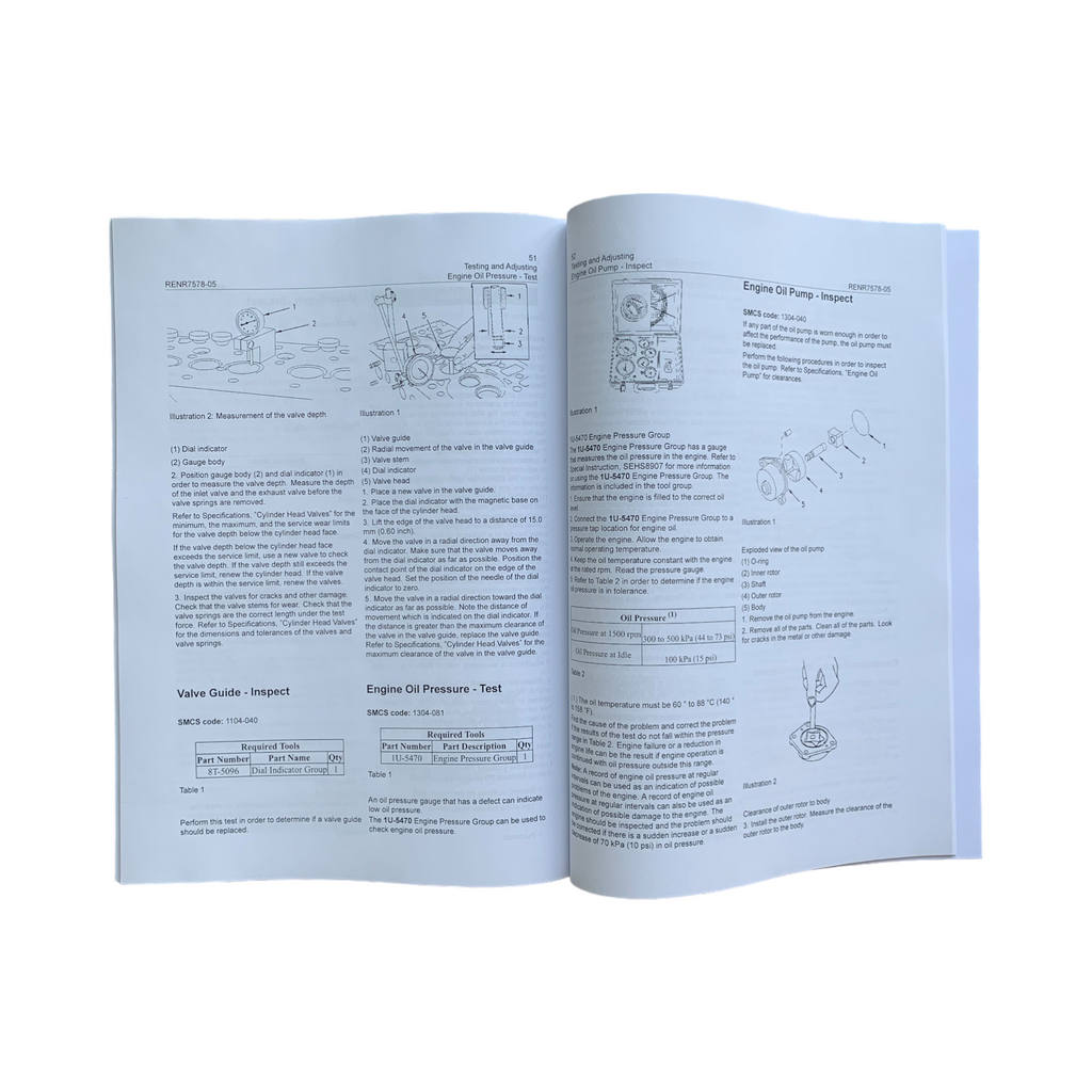 Caterpillar 3044C Engine Testing Adjusting Manual