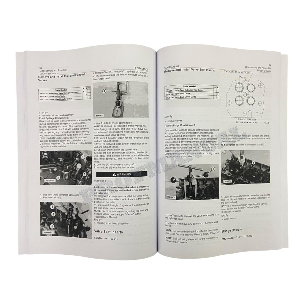 Caterpillar 3406C Truck Engine Disassembly Assembly Service Manual SN 8PN1-UP