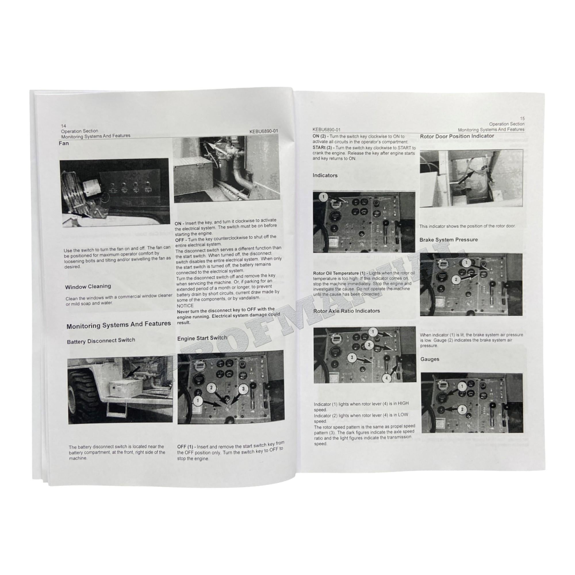 Caterpillar Cat SS 250B Stabilizer Operators Maintenance Manual