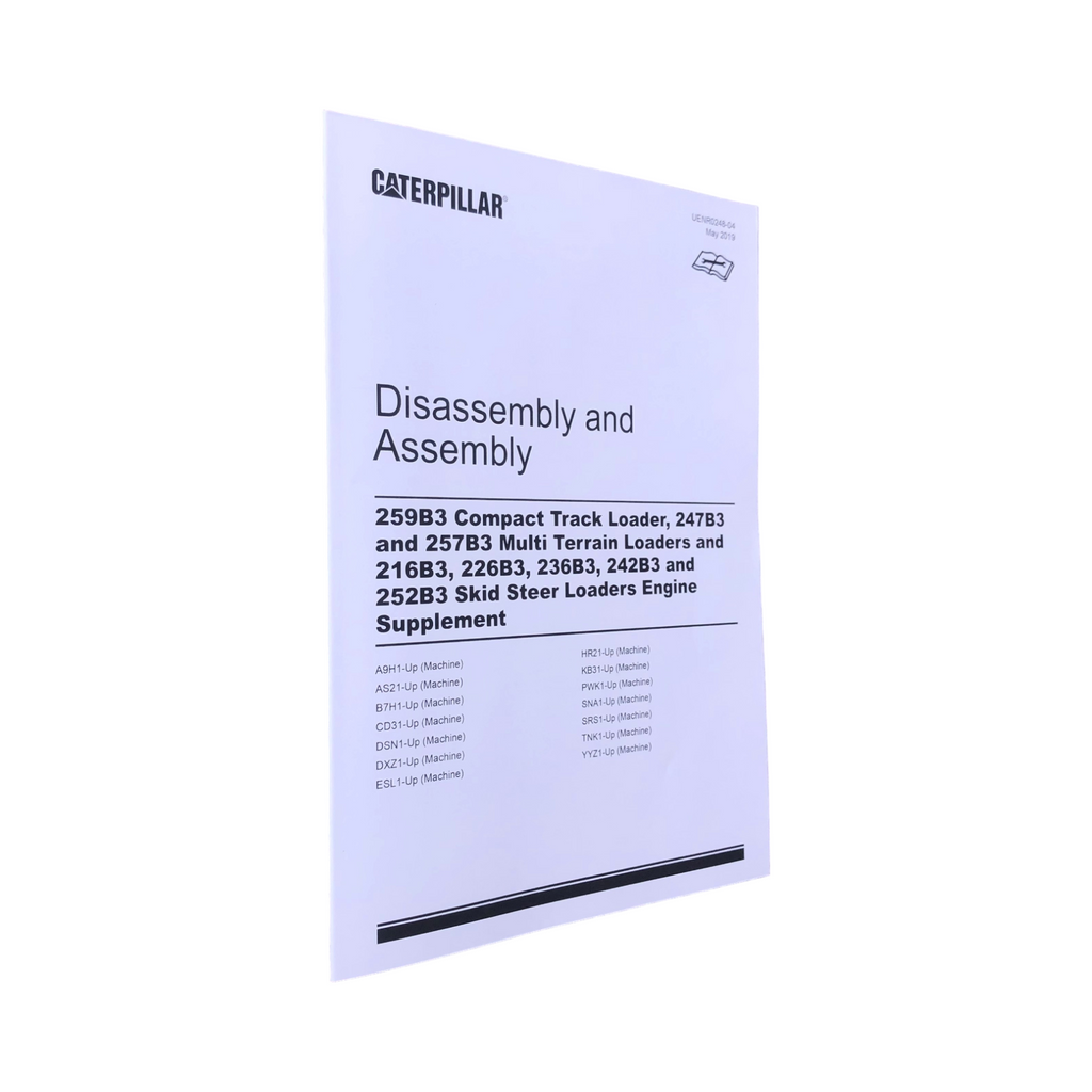 Manual de servicio de suministro de motor Caterpillar 226B3 236B3 242B3 252B3 Desmontaje y montaje