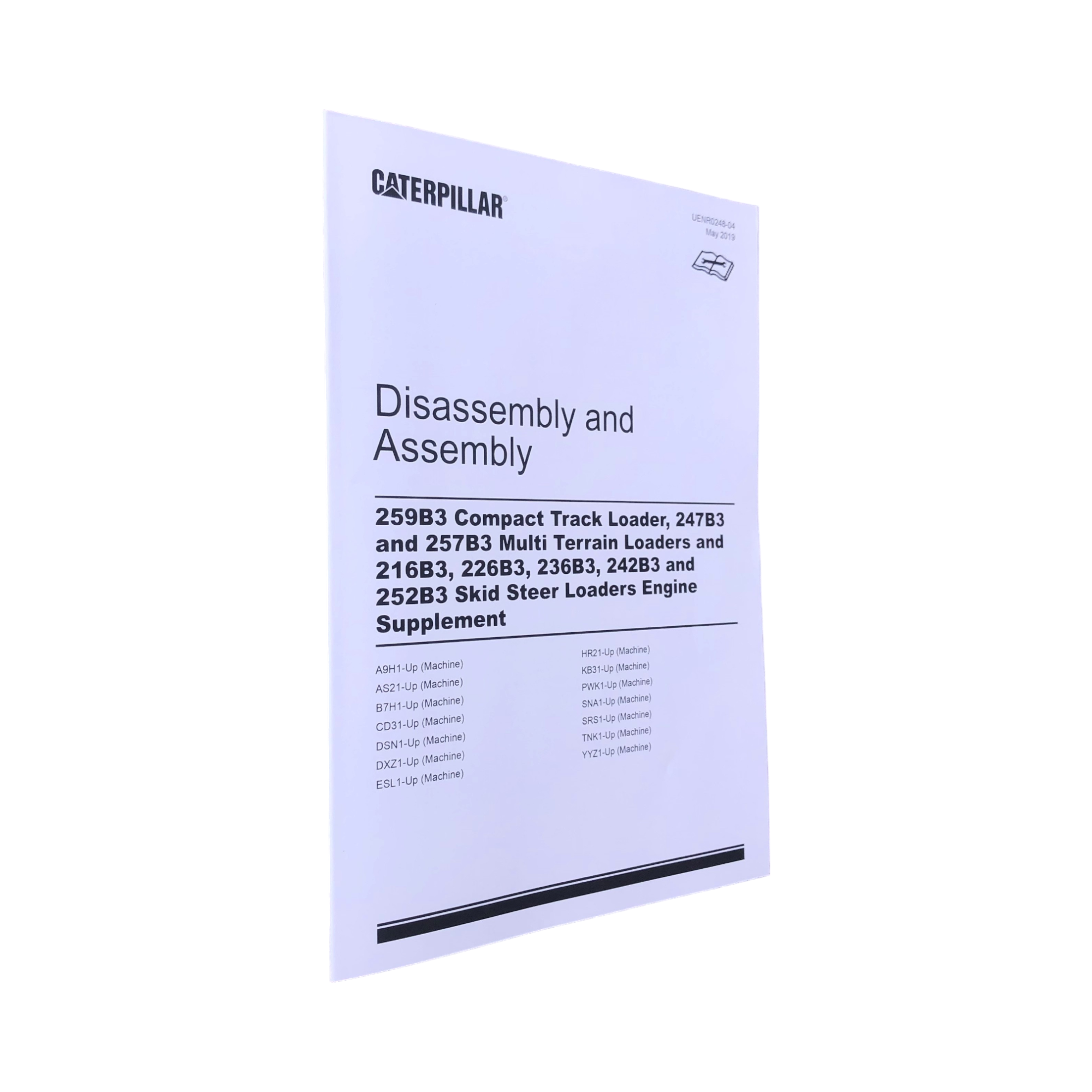 Manual de servicio de suministro de motor Caterpillar 226B3 236B3 242B3 252B3 Desmontaje y montaje