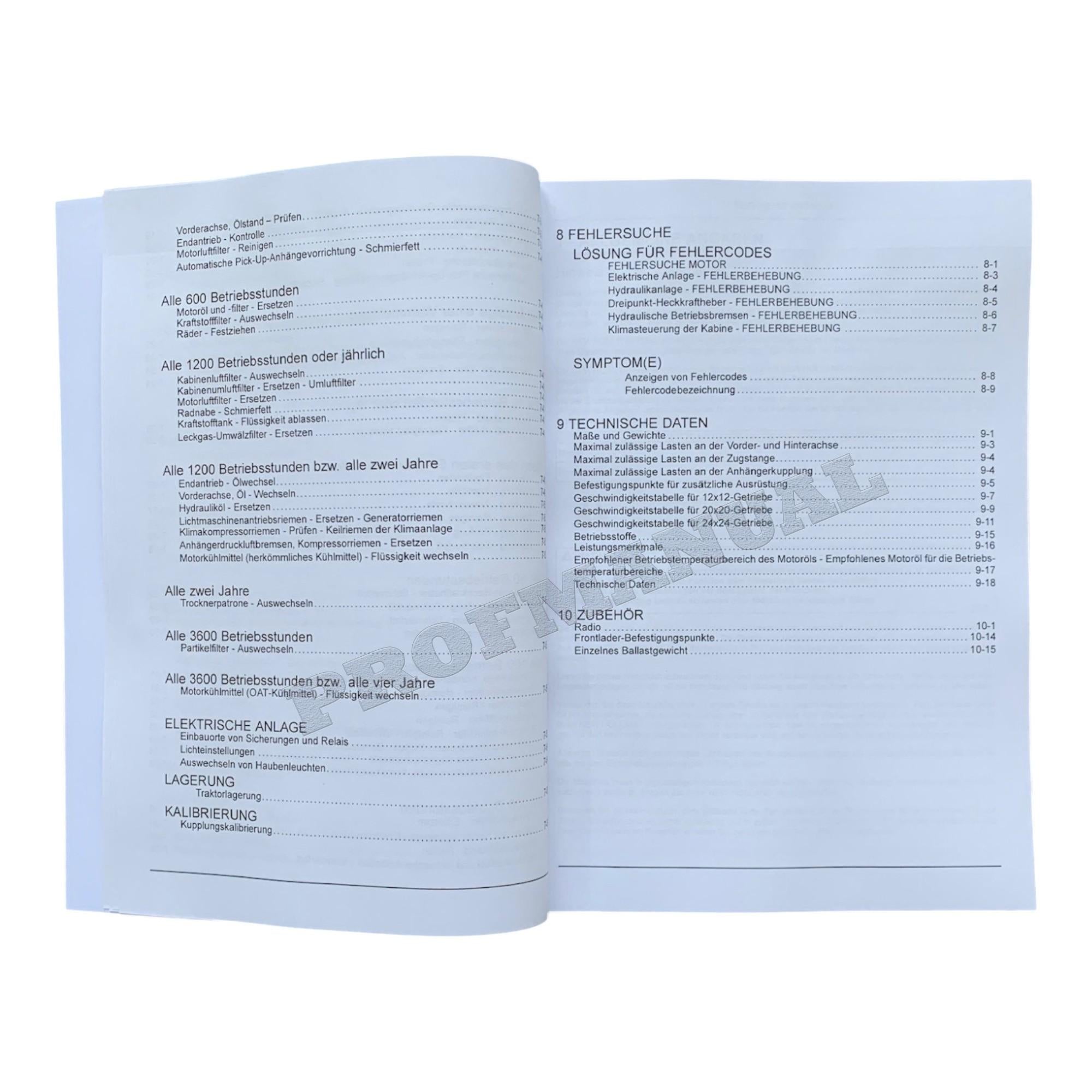 New Holland T5.95 T5.105 T5.115 traktor betriebsanleitung