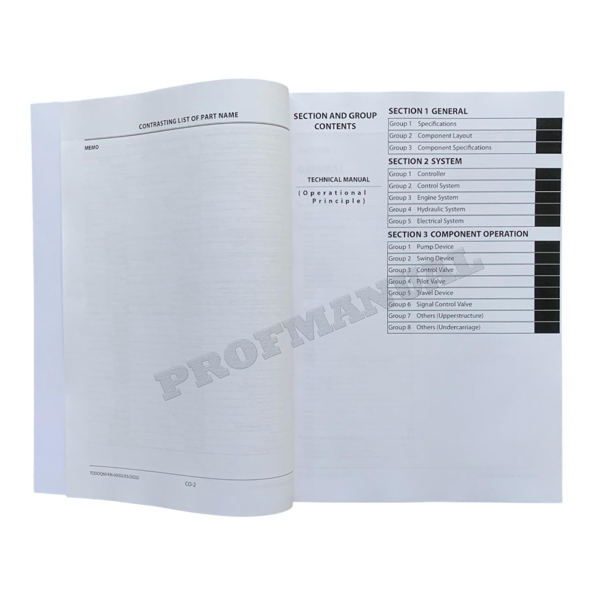 Hitachi ZX350LC-6 Excavator Operational Principle Service manual