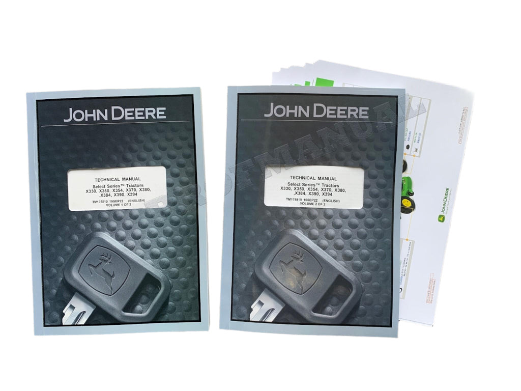 JOHN DEERE X330 X354 X390 X380 X370 TRACTOR REPAIR SERVICE MANUAL +!BONUS!
