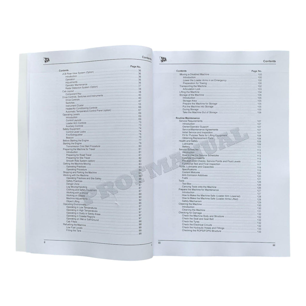 JCB 427 435S 437 TIER 4 Wheel Loader Operators Manual