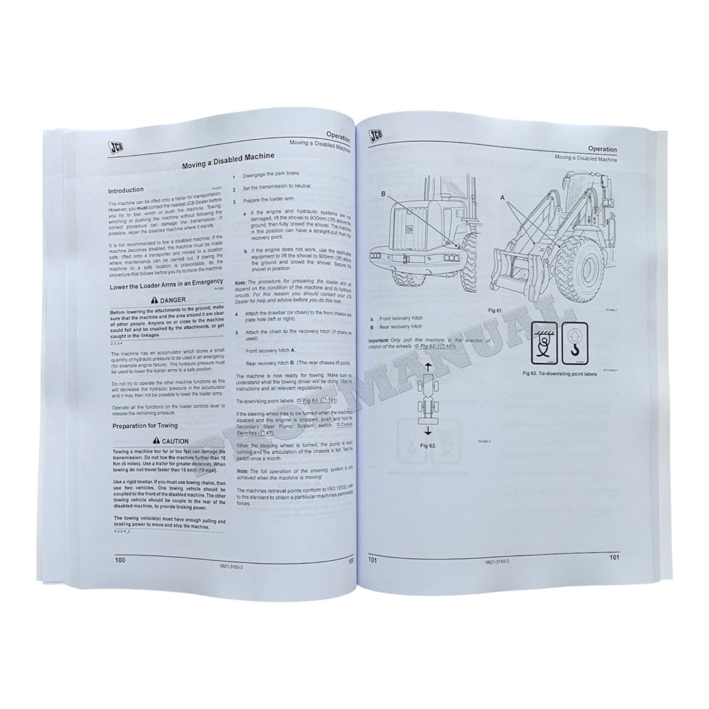 JCB 427 435S 437 TIER 4 Wheel Loader Operators Manual