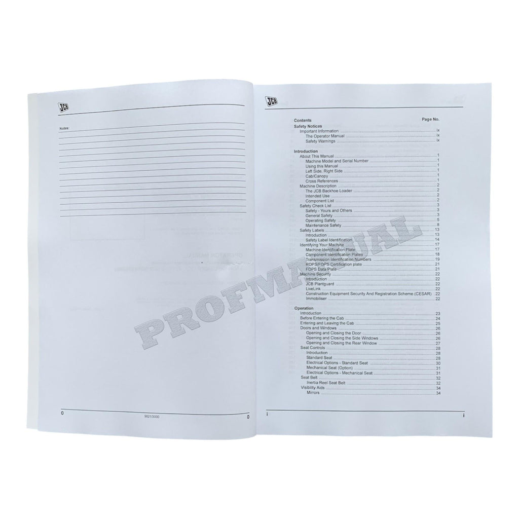 JCB 3CX 4CX ECO TIER 4 ENGINE BACKHOE LOADER Operators Manual