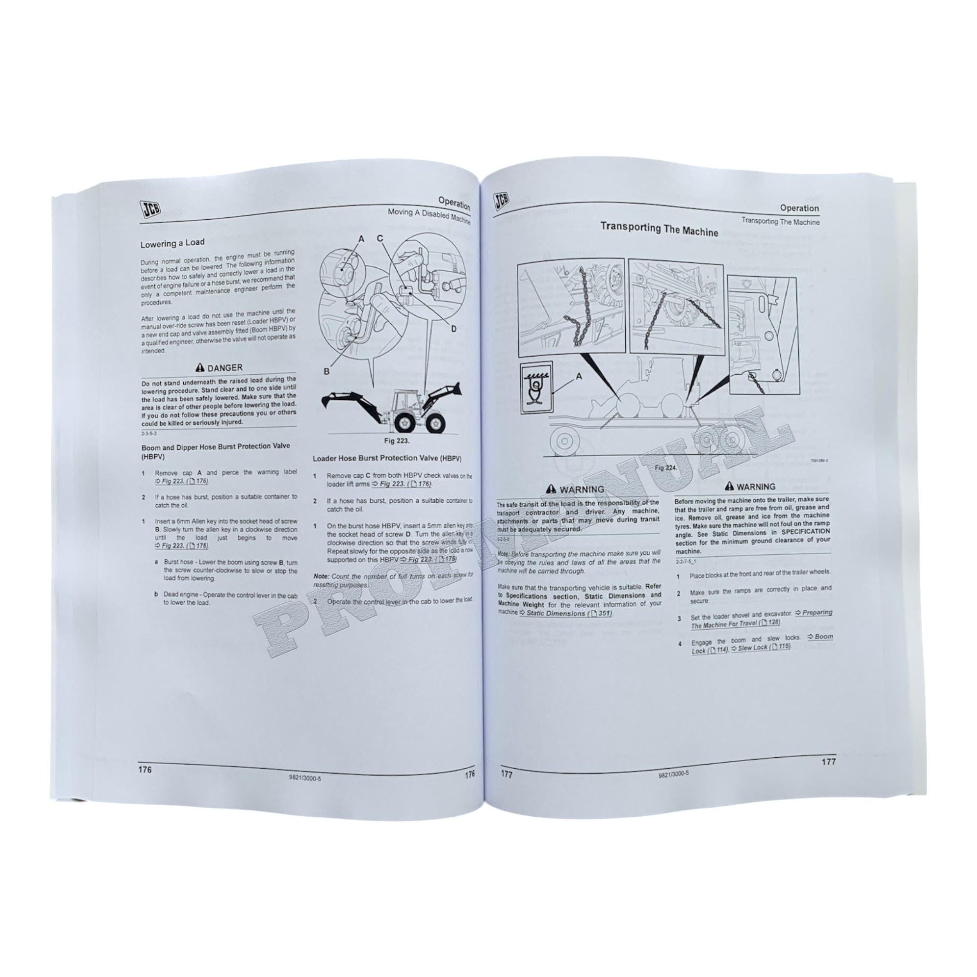 JCB 3CX 4CX ECO TIER 4 ENGINE BACKHOE LOADER Operators Manual
