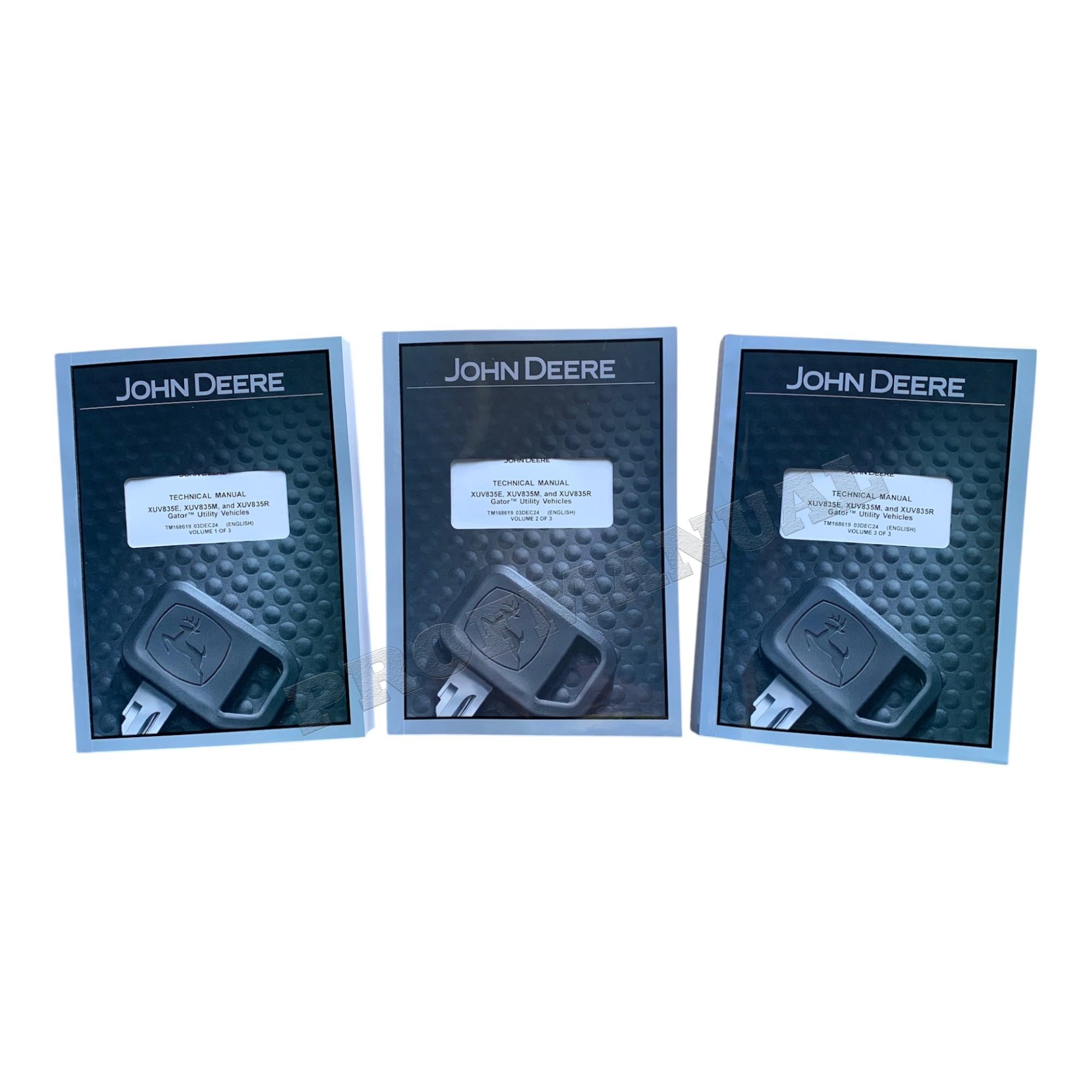 John Deere XUV835E XUV835R XUV835M Gator MANUAL DE SERVICIO Y REPARACIÓN TM168619 +!¡BONIFICACIÓN!