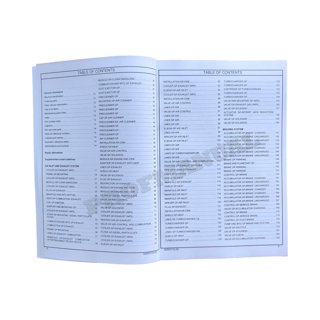 Caterpillar Cat 972K Wheel Loader Parts Catalog Manual SEBP5723