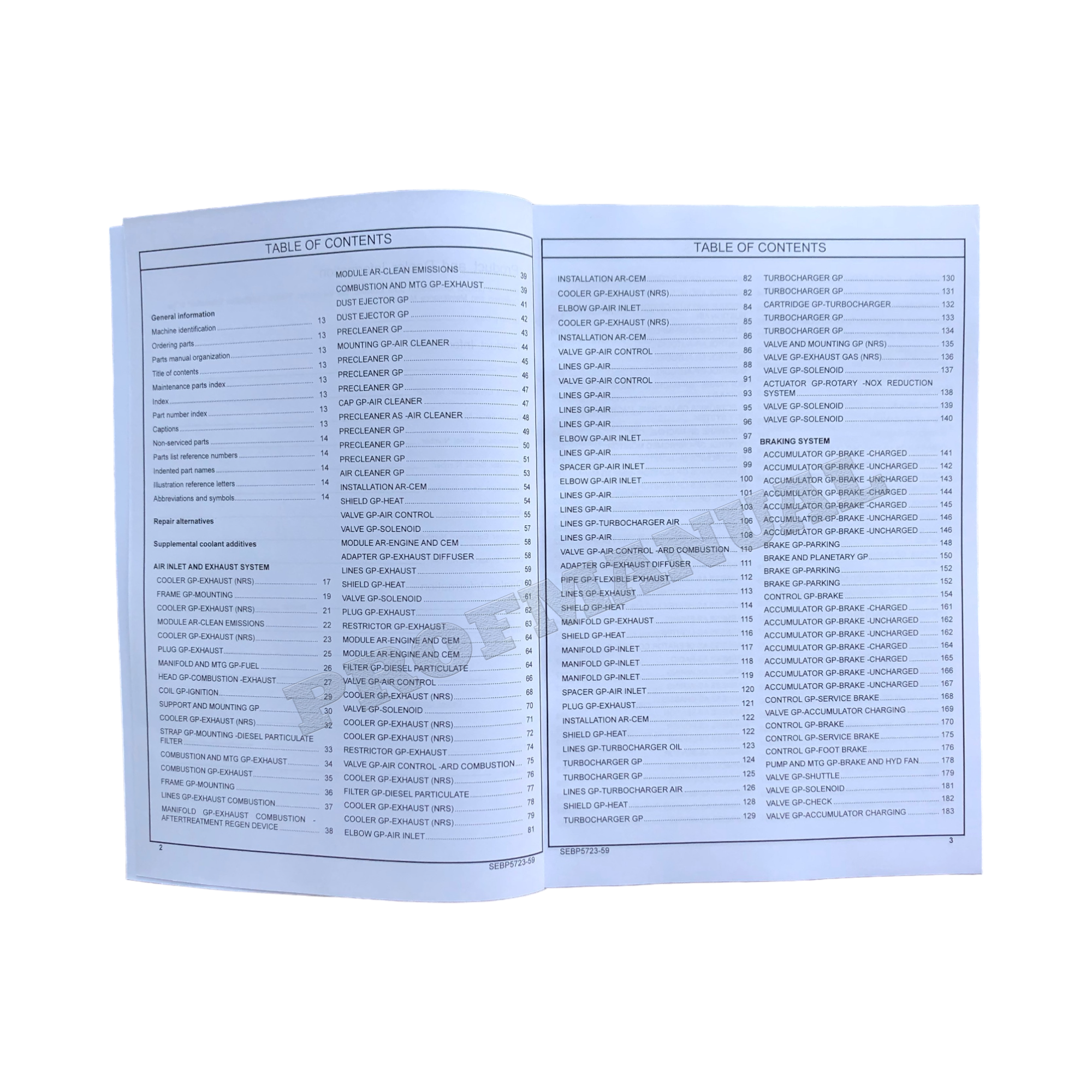 Caterpillar Cat 972K Wheel Loader Parts Catalog Manual SEBP5723