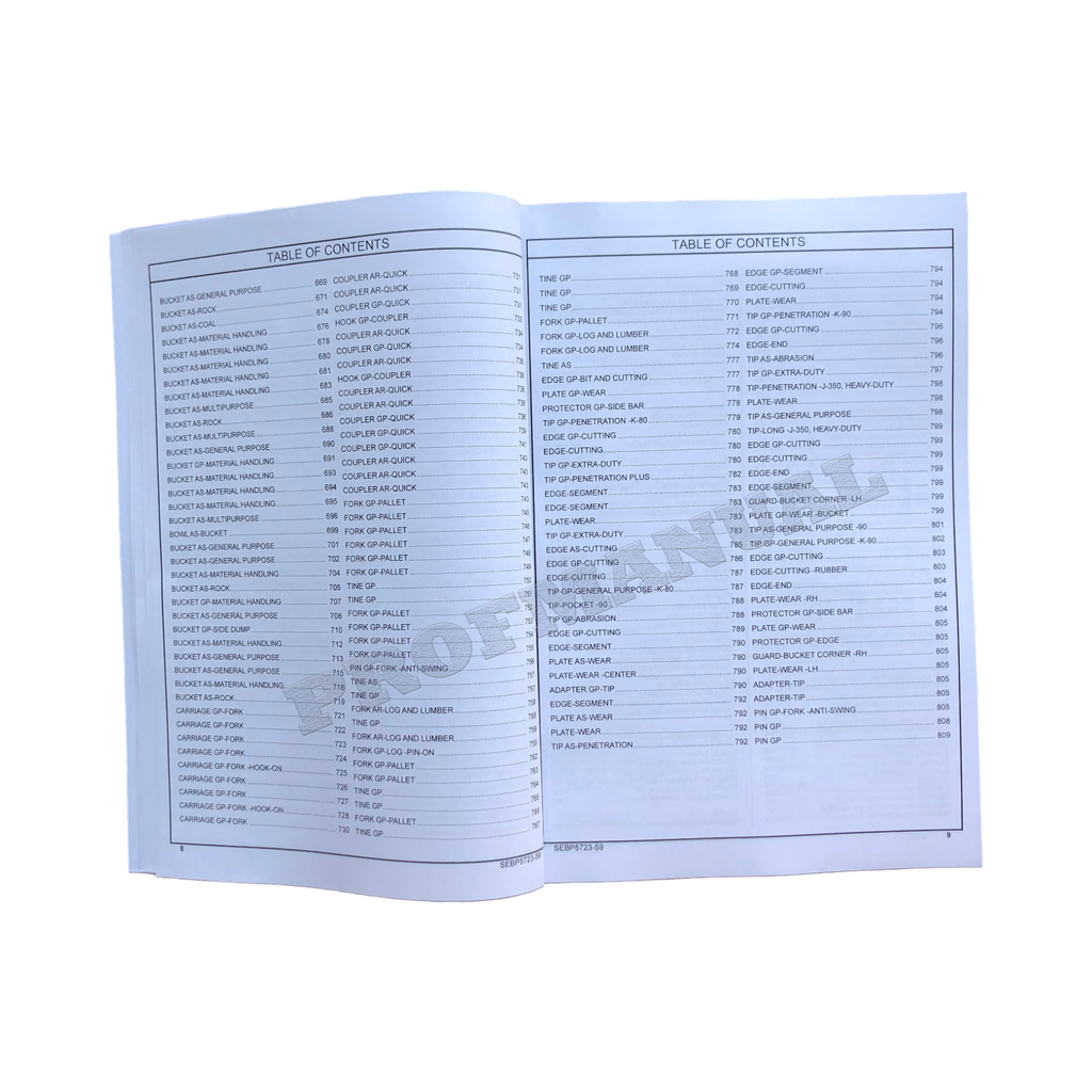 Caterpillar Cat 972K Wheel Loader Parts Catalog Manual SEBP5723