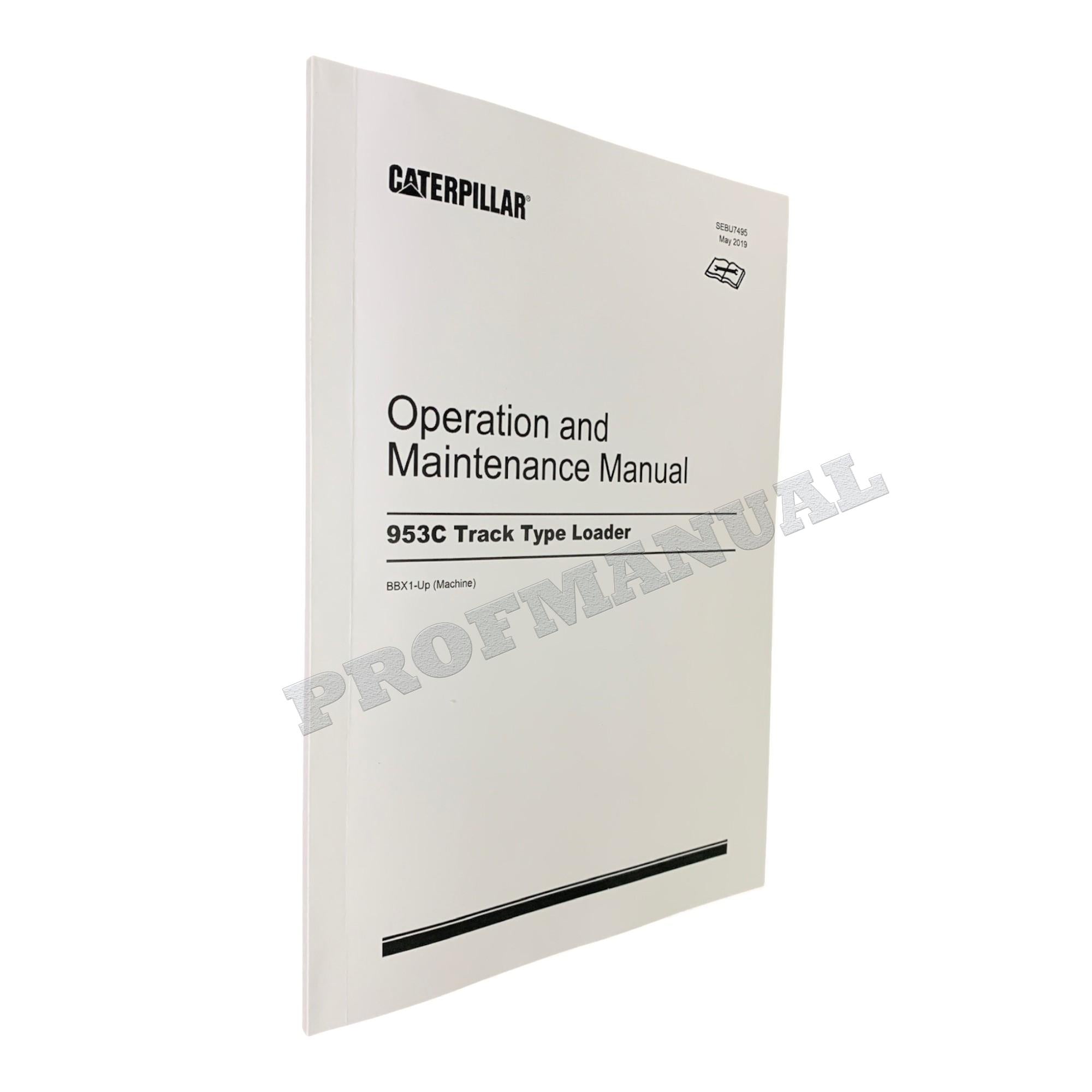 Manual de mantenimiento del operador del cargador de cadenas Caterpillar 953C